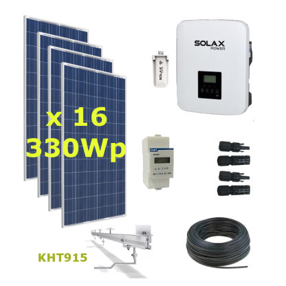 Kit Solar Autoconsumo Directo 5,3kWp - Solax Boost X1 5.0