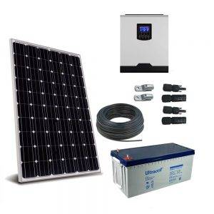 Kit Solar caravanas con batería 1600Wh/día 1000W 12v
