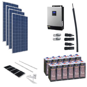 Kit Solar 5000W 24V / 9900Wh/día / 985Ah OPZS