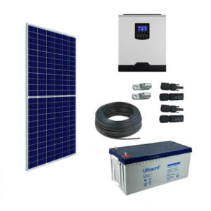 Kit Solar caravanas con batería 2000Wh/día 1000W 12v