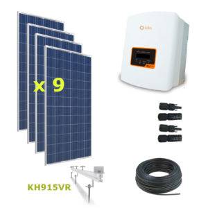 Kit Solar ECONOMY Autoconsumo Directo 3kWp - Solis 3K