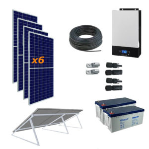 Kit Solar 3000W 24V 14600Wh/día Economy Monocristalino