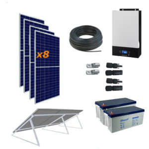 Kit Solar 3000W 24V  19500Wh/día Economy Monocristalino
