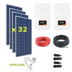 Kit Solar ECONOMY Autoconsumo Directo 10.7kWp - Solis S5-EH1P6K-L 6kW