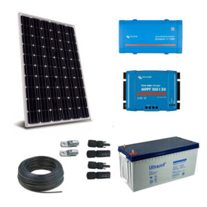 Kit Solar para barcos 320W, regulador Victron, inversor Phoenix y con batería