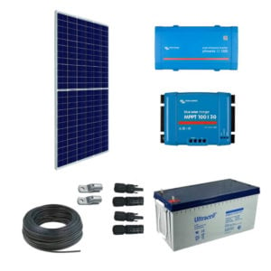 Kit solar para barcos, 450W, regulador, inversor y batería