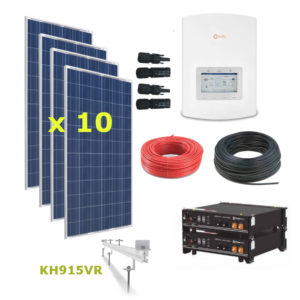 Kit Solar Autoconsumo Directo 3.6kWp con inversor SOLIS RHI+PYLONTECH
