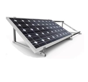 Estructura soporte reforzada 30º para 2 paneles solares en horizontal