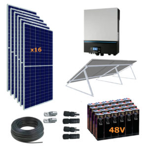 Kit Solar PRO 7200W 48V / 36000Wh/día / 1320Ah OPZS