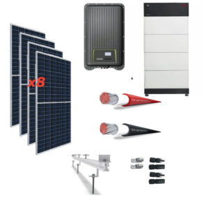 Kit Solar Autoconsumo Directo 3,0kWp -kostal 2.5-1MP PLUS y batería BYD 10.2