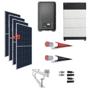 Kit Solar Autoconsumo Directo 3,0kWp -kostal 2.5-1MP PLUS y batería BYD 7.7
