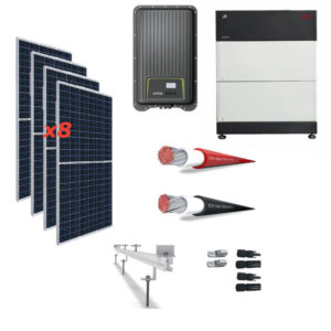 Kit Solar Autoconsumo Directo 3,0kWp -kostal 2.5-1MP PLUS y batería BYD 5.1